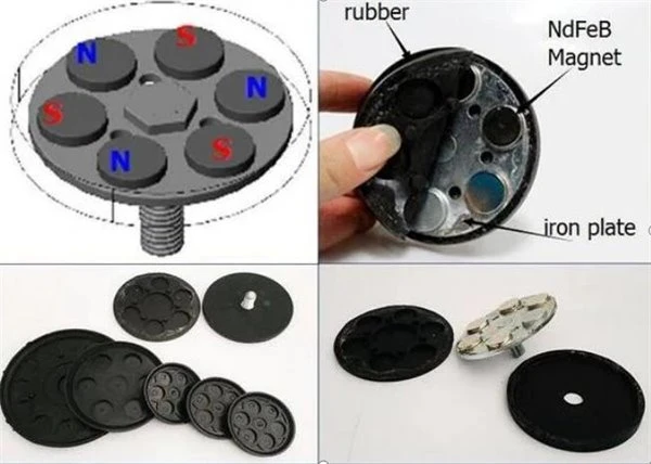 rubber coated rare earth magnets_