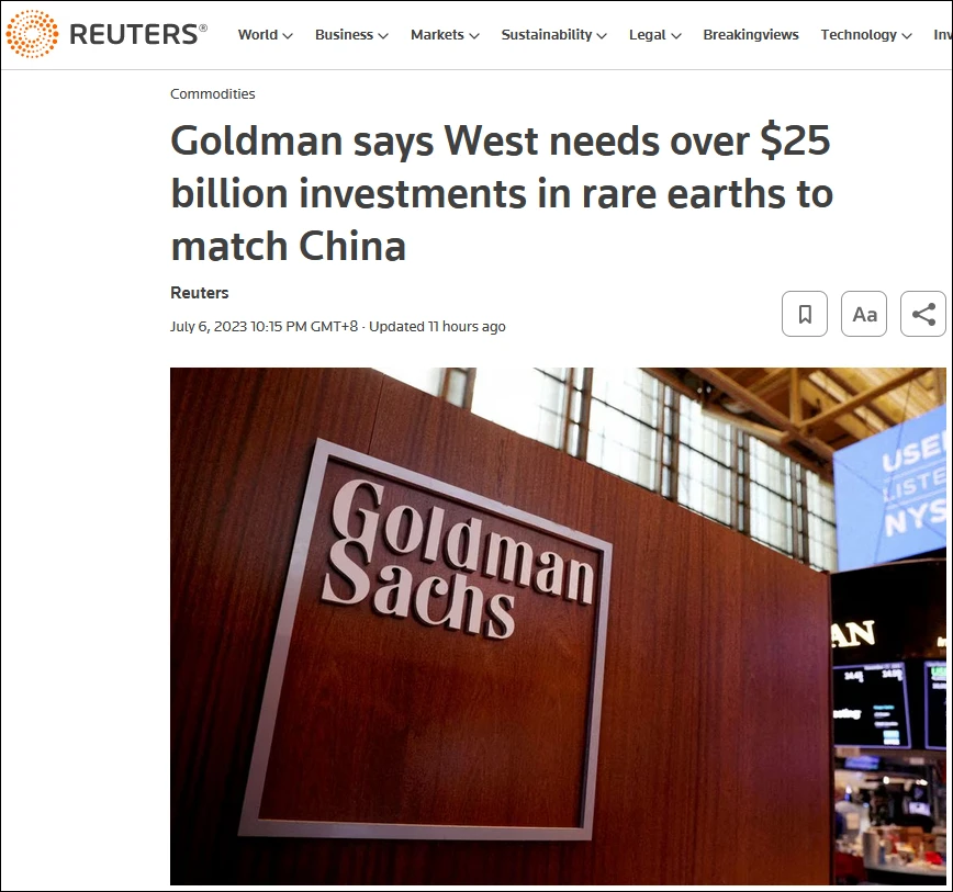 Screenshot from Reuters report