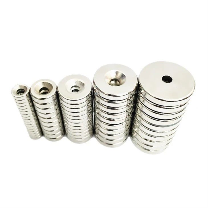 disc countersunk hole magnets