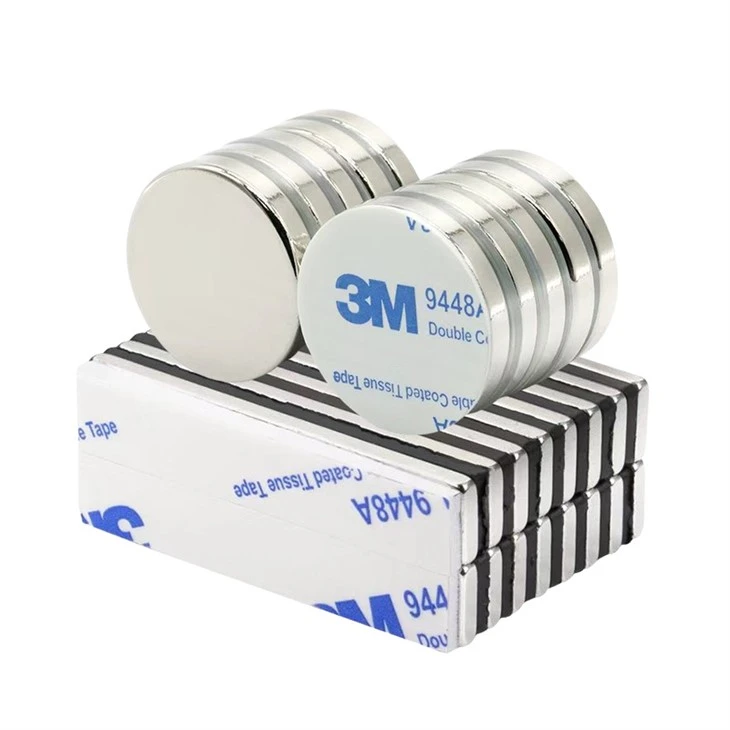 Round and Square Magnet With Adhesive Backing