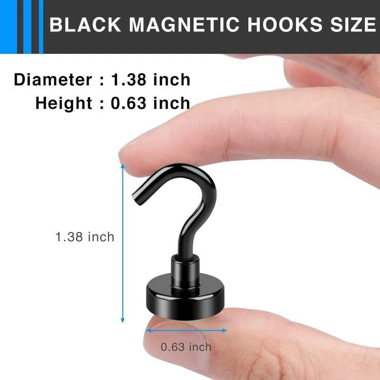 cheap magnetic hooks size