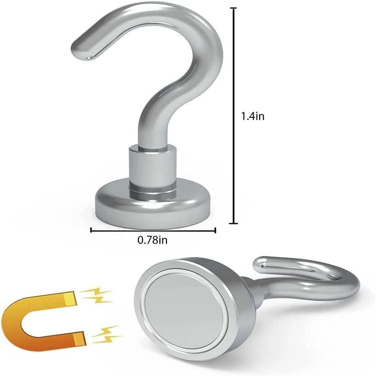 heavy duty refrigerator magnet hooks size