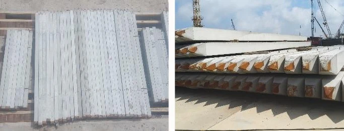 Prefabricated square piles Prefabricated square piles