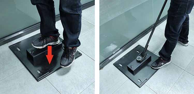 How to activate and release the shuttering magnet