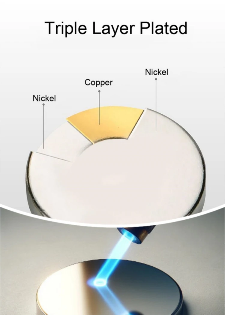 Neodymium magnets for magnet fishing are coated with 3 layers of ni-cu-ni Neodymium magnets for magnet fishing are coated with 3 layers of ni-cu-ni