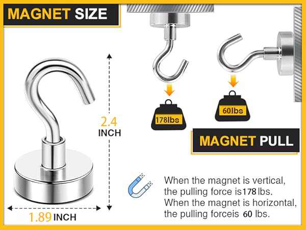 Customized strong magnetic hooks heavy duty