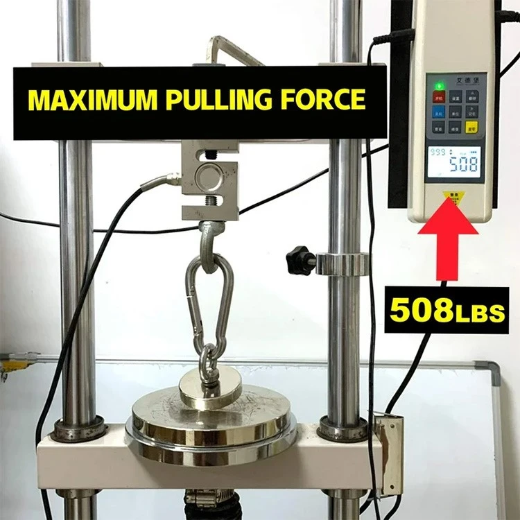 500 LBS Pull 236 INCH Diameter Neodymium Fishing Magnets 500 LBS Pull 236 INCH Diameter Neodymium Fishing Magnets