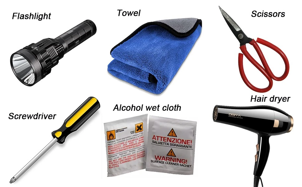 Prepare Tools of Remove Hook magnet Prepare Tools of Remove Hook magnet