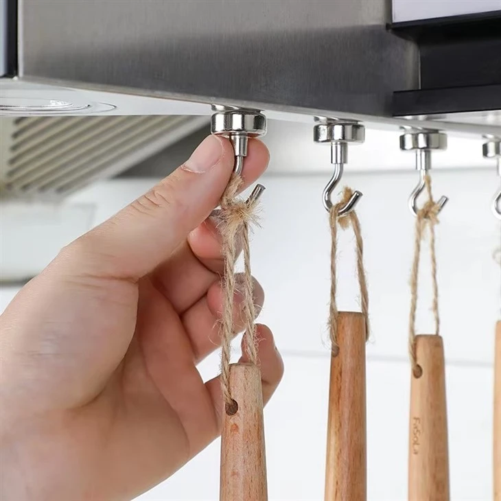magnetic hooks for kitchen utensils