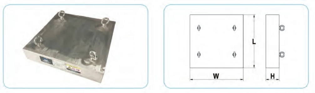 Suspended plate magnet Suspended plate magnet