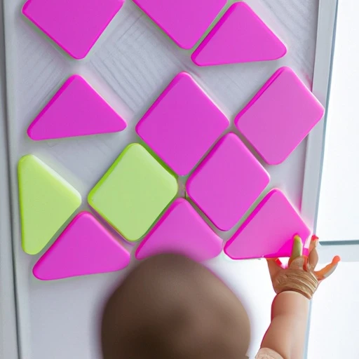 Magnetic Sheet Toy adsorbed on the wall