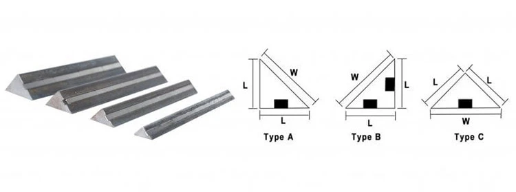 Triangular chamfering strips can have magnets built in on 3 sides Triangular chamfering strips can have magnets built in on 3 sides
