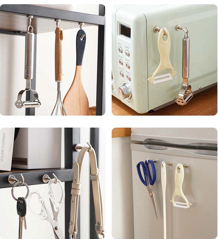 Magnetic hooks can be used in the kitchen behind the door and in the refrigerator Magnetic hooks can be used in the kitchen behind the door and in the refrigerator