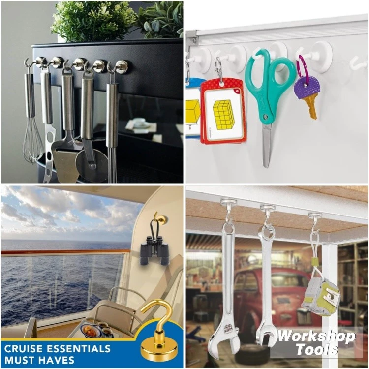 Magnetic hanging hooks have a wide range of applications