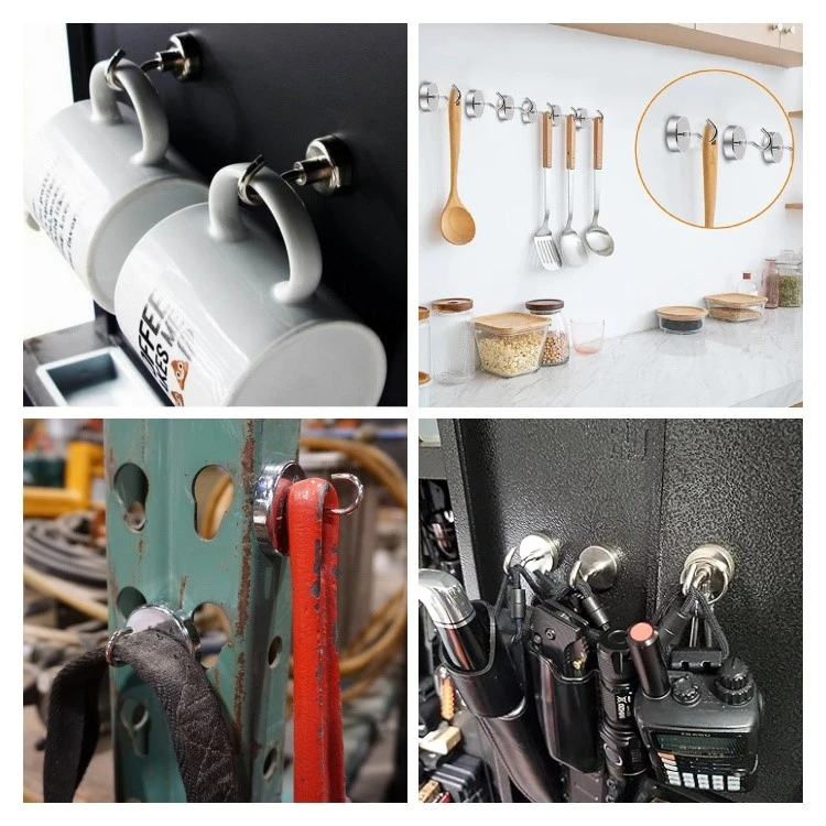 Application of metal magnetic hooks