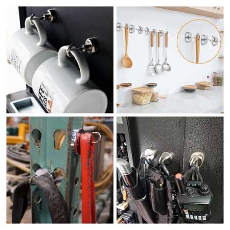 Application of metal magnetic hooks