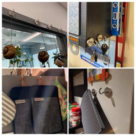 Application of stainless steel magnetic hooks Application of stainless steel magnetic hooks