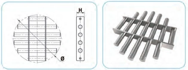 Round shape magnetic grate Round shape magnetic grate