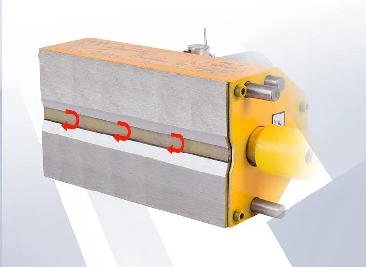 Design of U-shaped groove at the bottom of permanent magnetic lifter Design of U-shaped groove at the bottom of permanent magnetic lifter