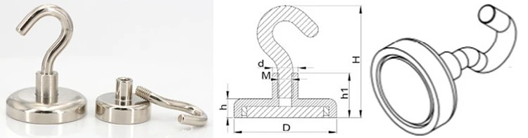 QCM hook magnets product size