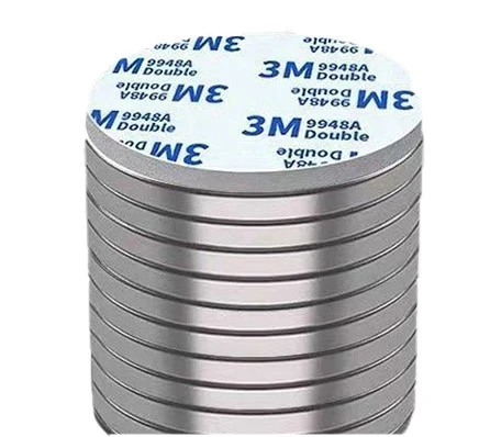 Round Magnet Discs with Adhesive Backing Products Description-2 Round Magnet Discs with Adhesive Backing Products Description-2