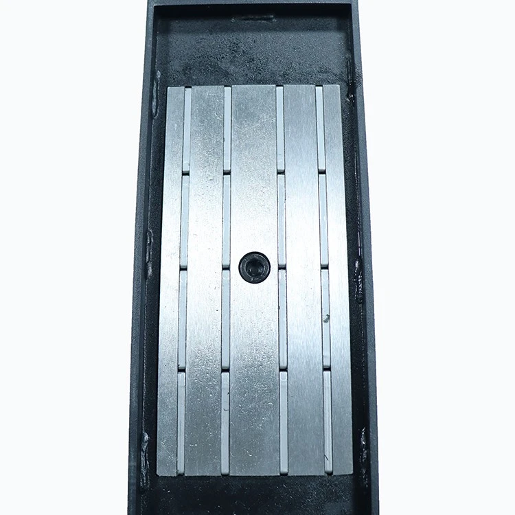 The magnetic array at the bottom of the precast concrete magnet
